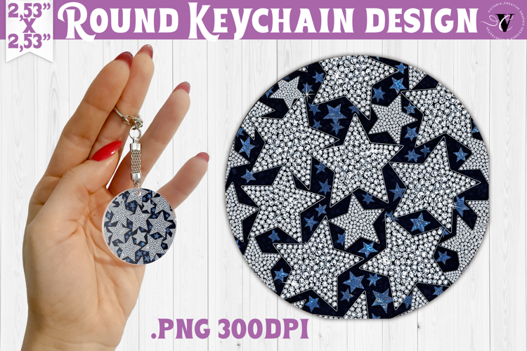 Vintage vibe Round keychain | Y2K glamorous style