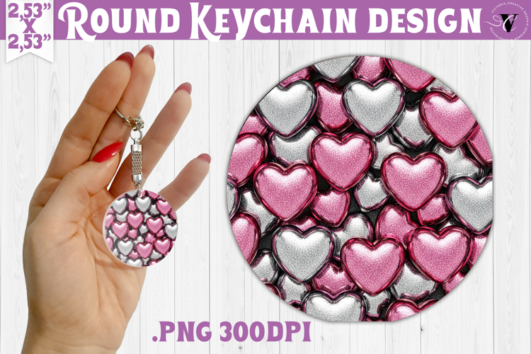 Vintage vibe Round keychain | Y2K glamorous style