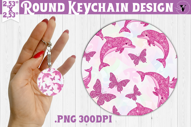 Vintage vibe Round keychain | Y2K glamorous style