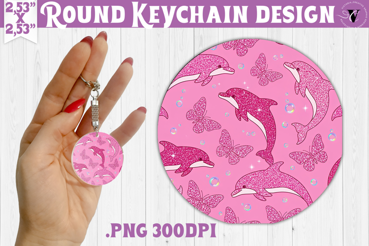 Vintage vibe Round keychain | Y2K glamorous style