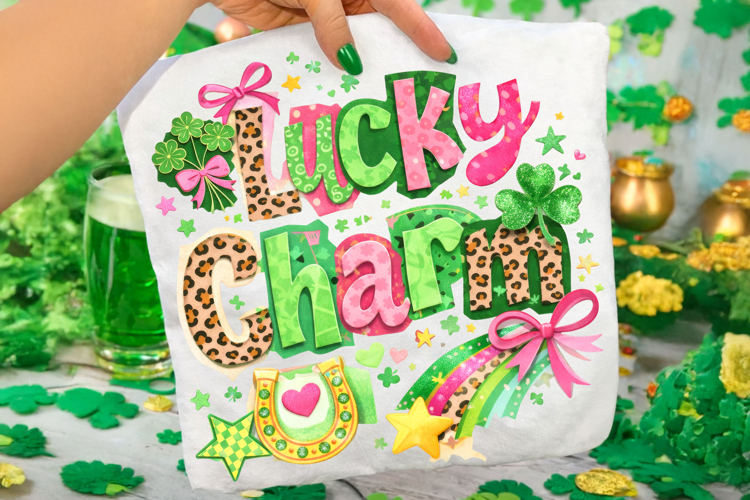 Lucky Charm St Patricks Day PNG, Irish PNG, Shamrock PNG