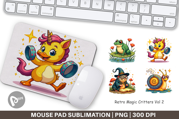 Mouse Pad Retro Magic Critters