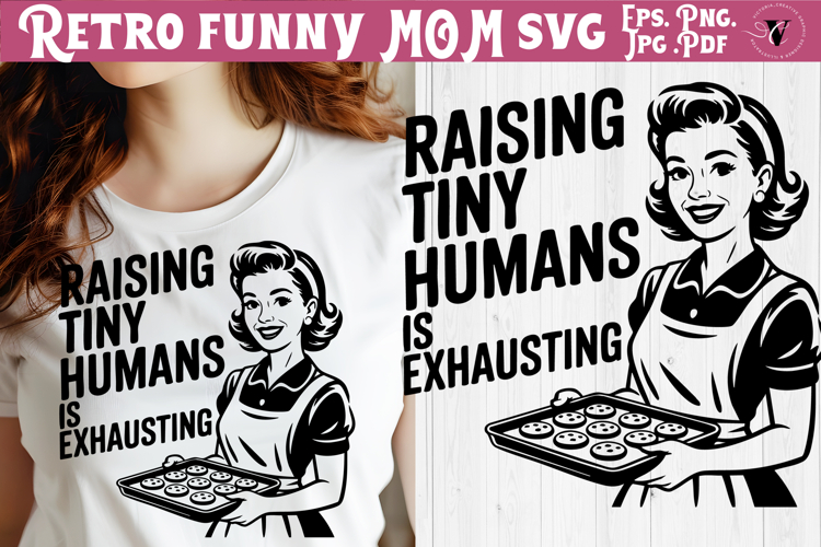 Funny Retro Mom SVG | Sarcastic Motherhood svg, mama