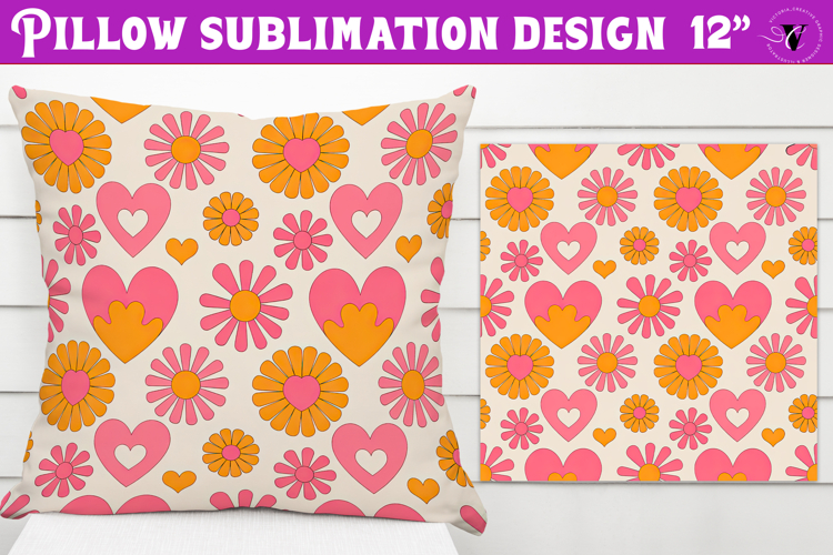 Spring pillow sublimation | Spring   Valentine sublimation