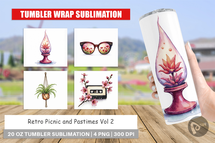 Retro Picnic & Pastimes Tumbler