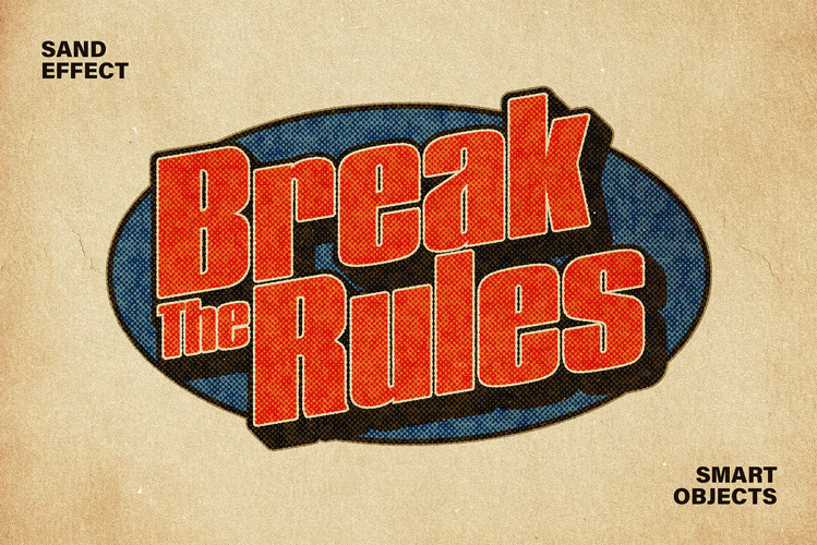 Retro Printing Text & Logo Effect