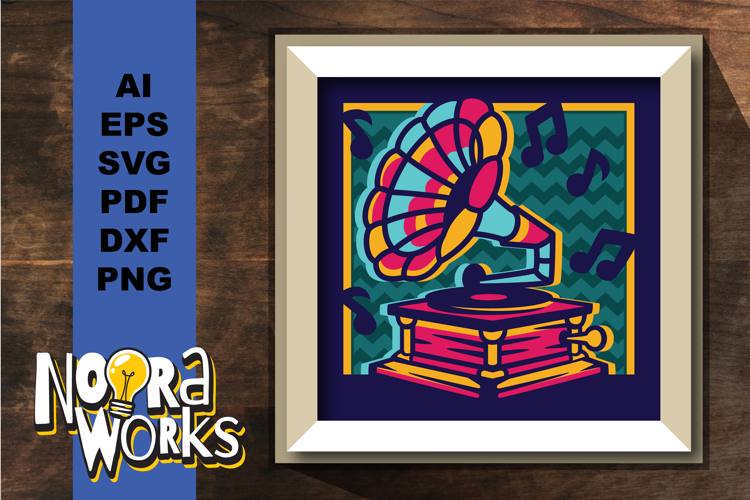 Retro Record Player: SVG Files