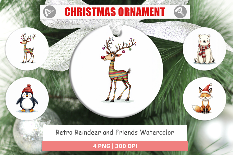 Reindeer and Friends Ornament