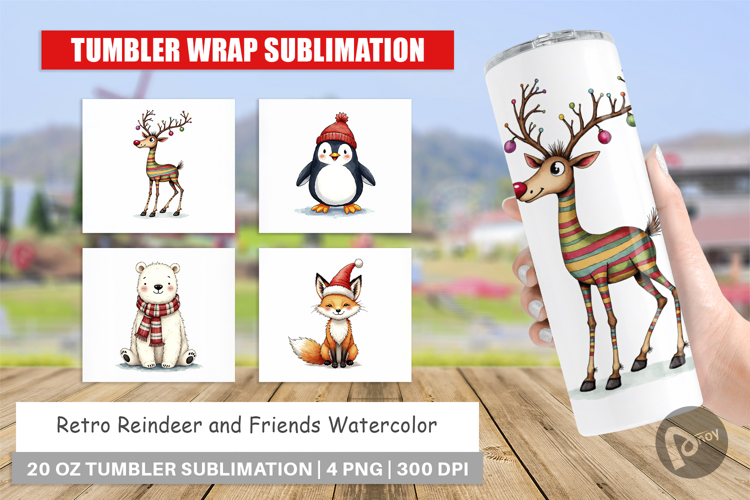 Reindeer and Friends Tumbler