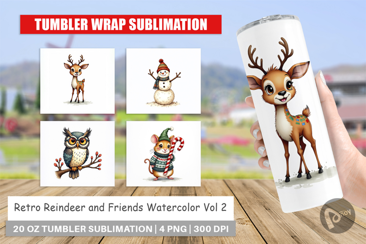 Reindeer and Friends Tumbler
