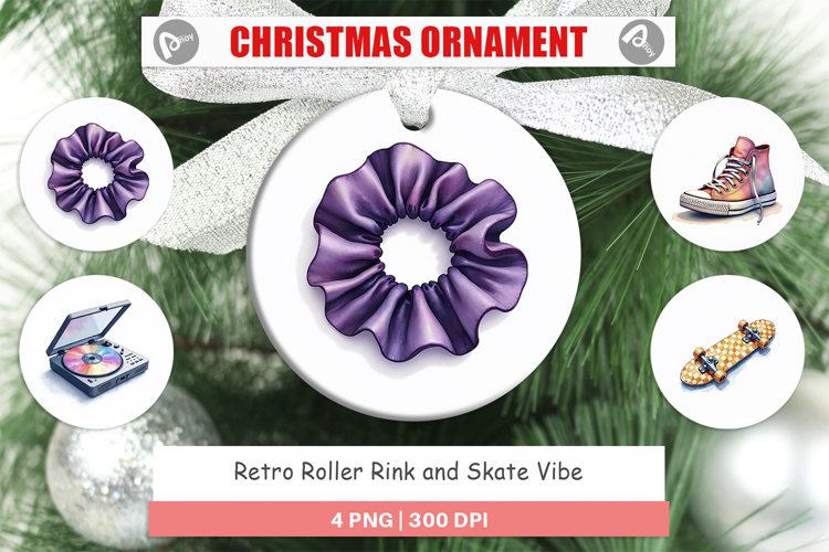 Retro Roller Rink Skate Ornament