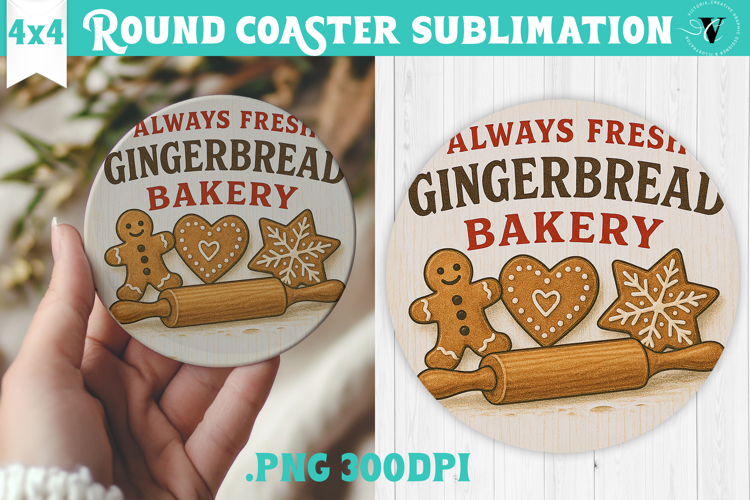 Retro Christmas Round Coasters | Christmas quotes