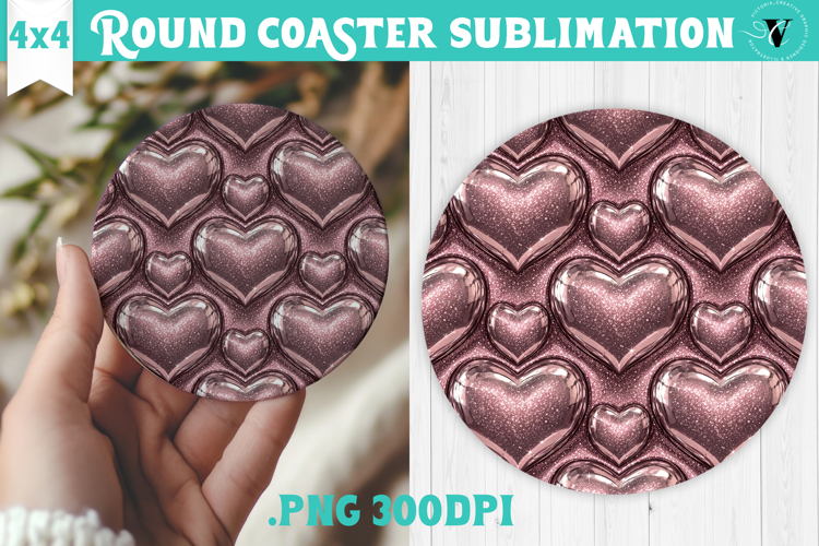 Vintage vibe Round Coaster | Y2K glamorous style