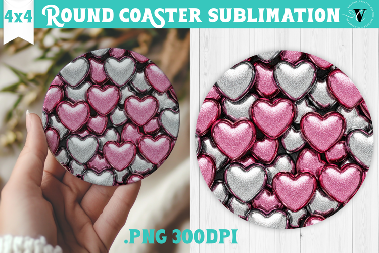 Vintage vibe Round Coaster | Y2K glamorous style
