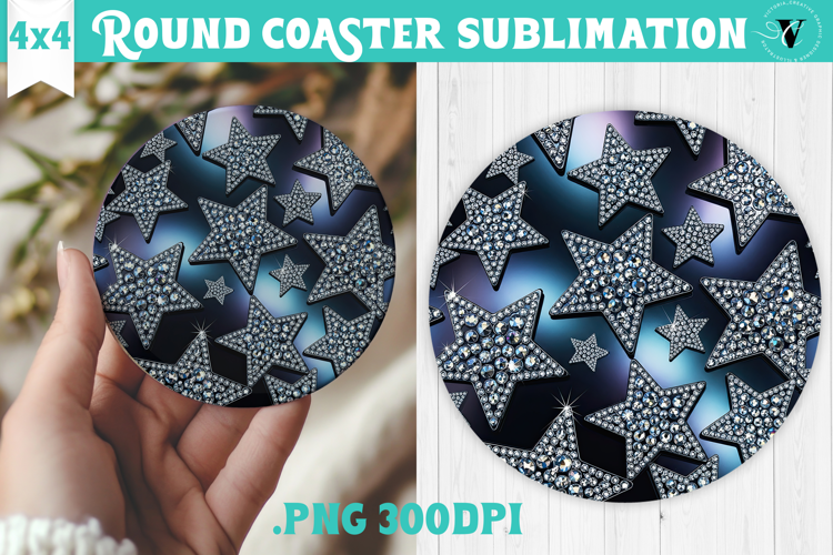 Vintage vibe Round Coaster | Y2K glamorous style