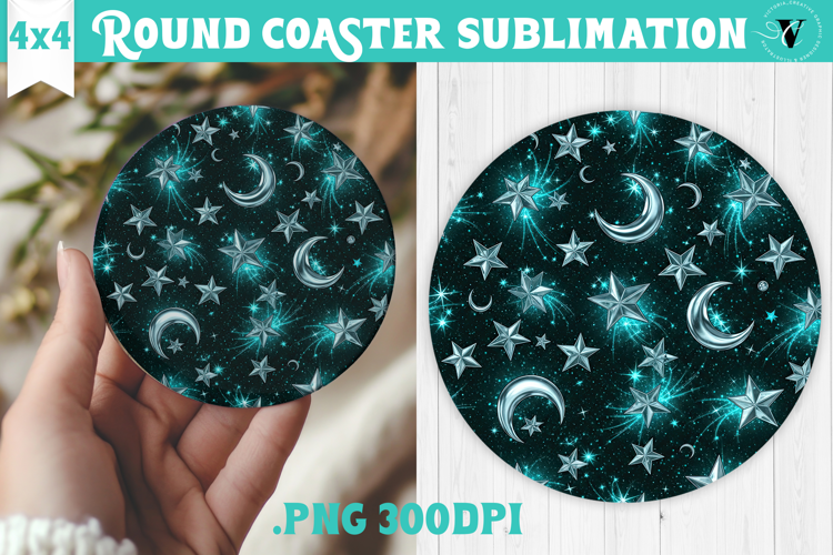 Vintage vibe Round Coaster | Y2K glamorous style