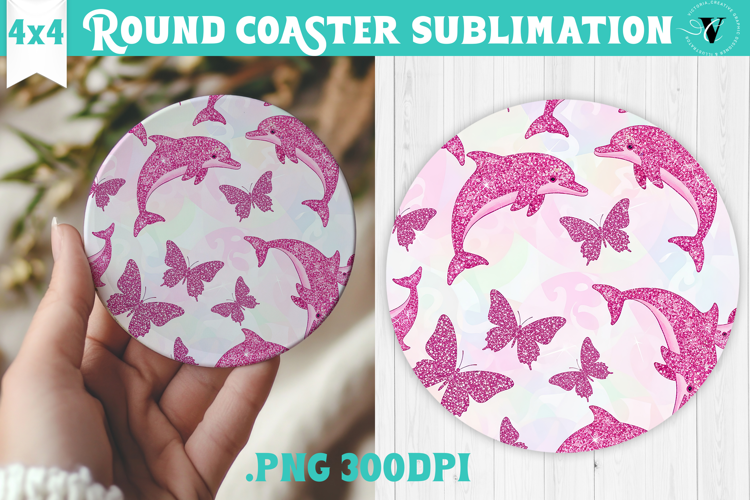 Vintage vibe Round Coaster | Y2K glamorous style