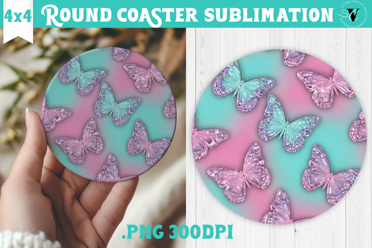 Vintage vibe Round Coaster | Y2K glamorous style