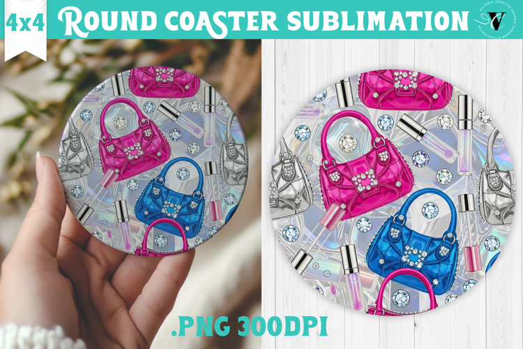 Vintage vibe Round Coaster | Y2K glamorous style