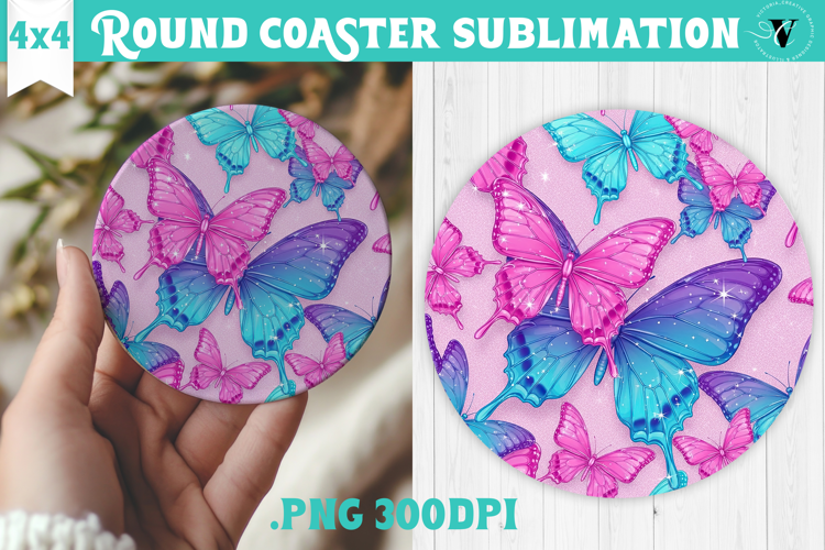 Vintage vibe Round Coaster | Y2K glamorous style