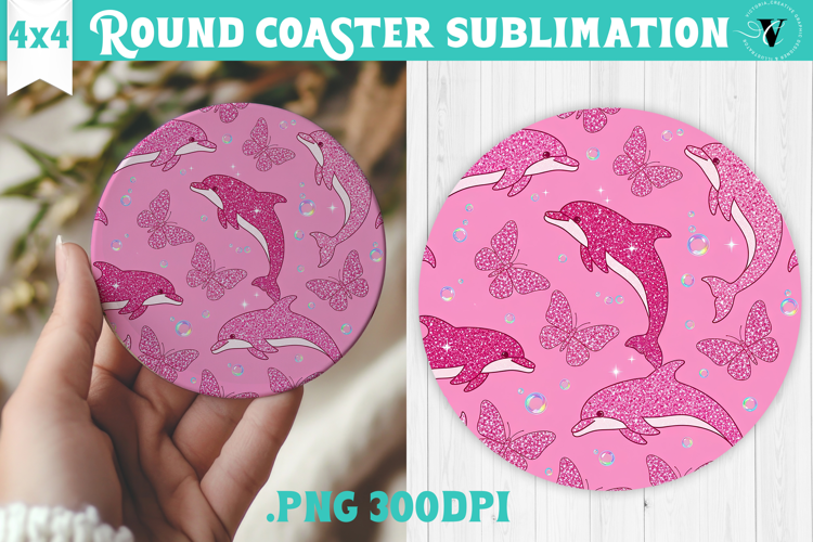 Vintage vibe Round Coaster | Y2K glamorous style