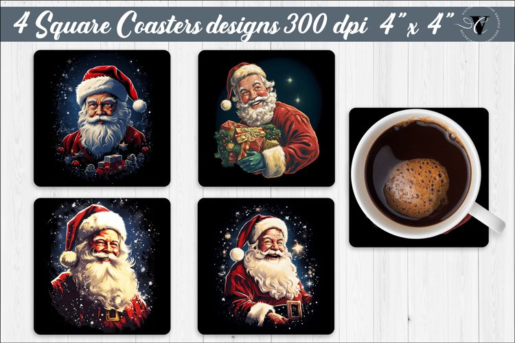 Square Coasters | Christmas sublimation