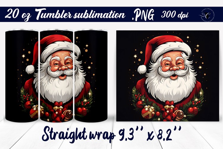 Retro Santa tumbler | Christmas tumbler