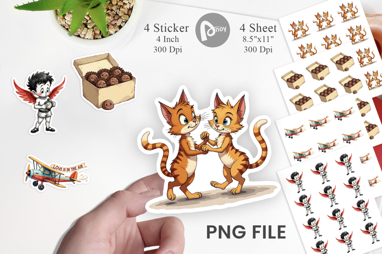 Retro Sarcastic Valentine Sticker