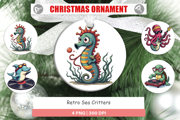 Ornament Retro Sea Critters
