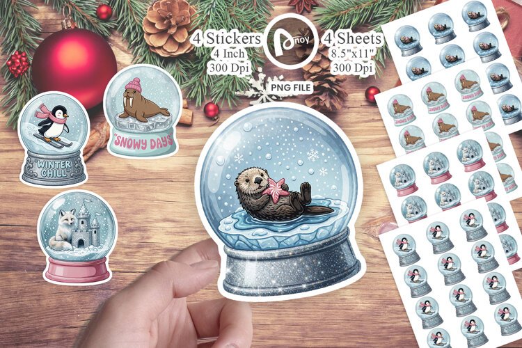 Winter Menagerie Sticker example image 1