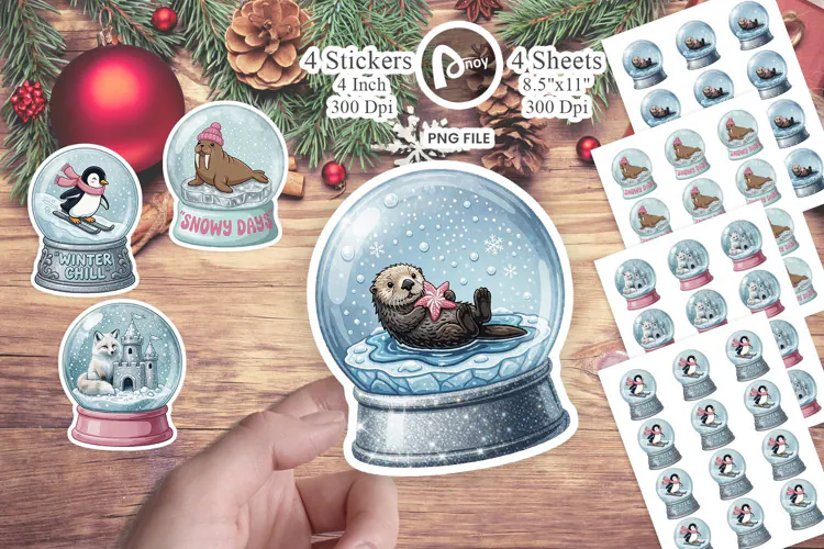Winter Menagerie Sticker
