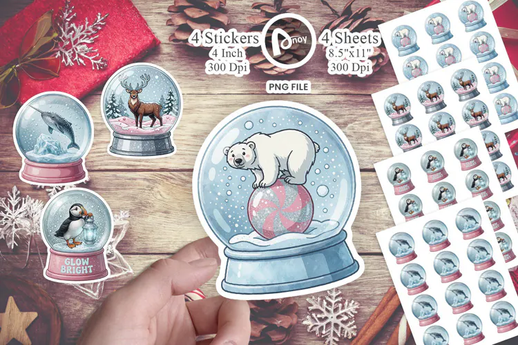 Winter Menagerie Sticker