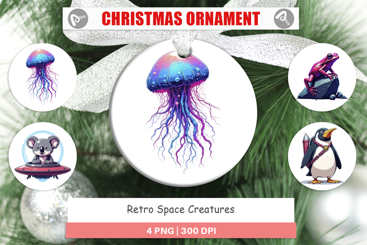 Ornament Retro Space Creatures