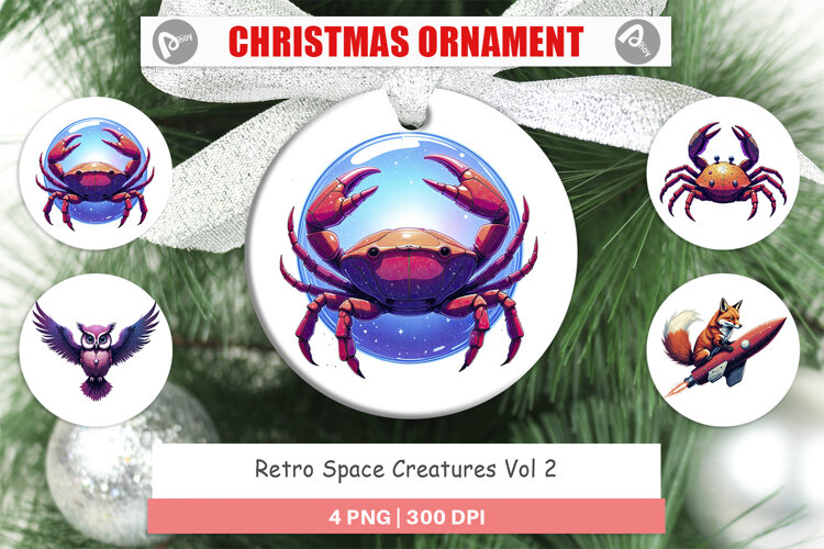 Ornament Retro Space Creatures example image 1