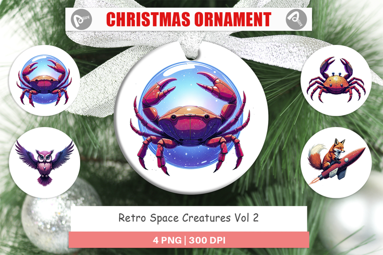 Ornament Retro Space Creatures