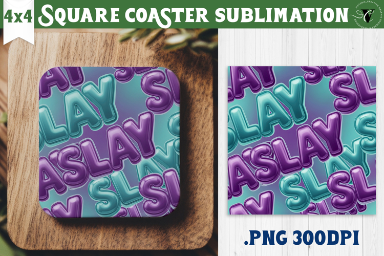 Vintage vibe Square Coasters | Y2K glamorous style