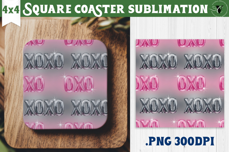 Vintage vibe Square Coasters | Y2K glamorous style
