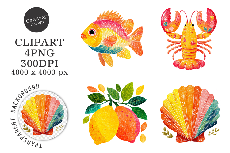 Retro Summer Coastal Vibes Clipart Png