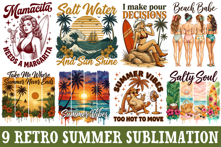 Retro Summer Sublimation Bundle