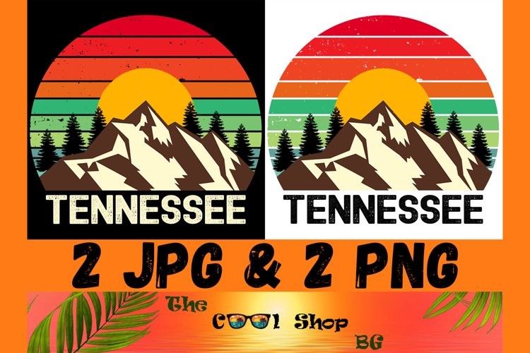 Retro Tennessee Vintage Sublimation Png, Tennessee Sunset