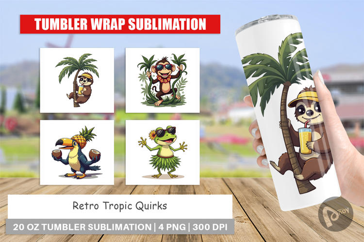 Tumbler Retro Tropic Quirks