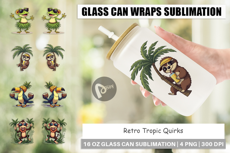 Glass Can Retro Tropic Quirks