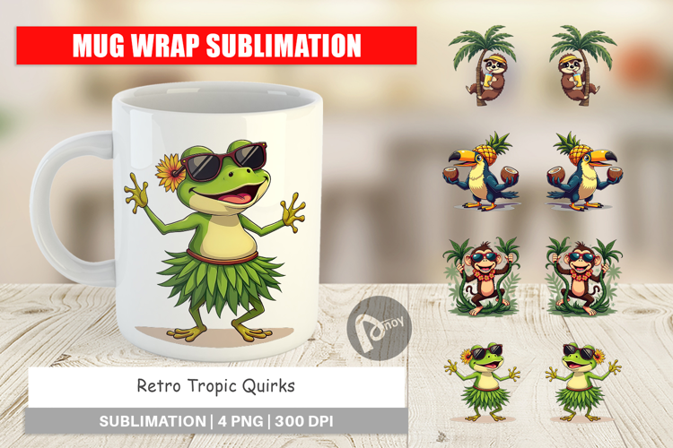 Mug Wrap Retro Tropic Quirks