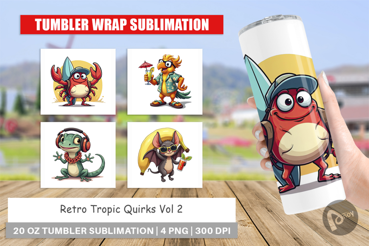 Tumbler Retro Tropic Quirks