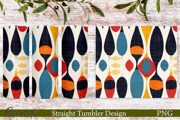 Retro Tumbler Wrap | Mid Century | Drops