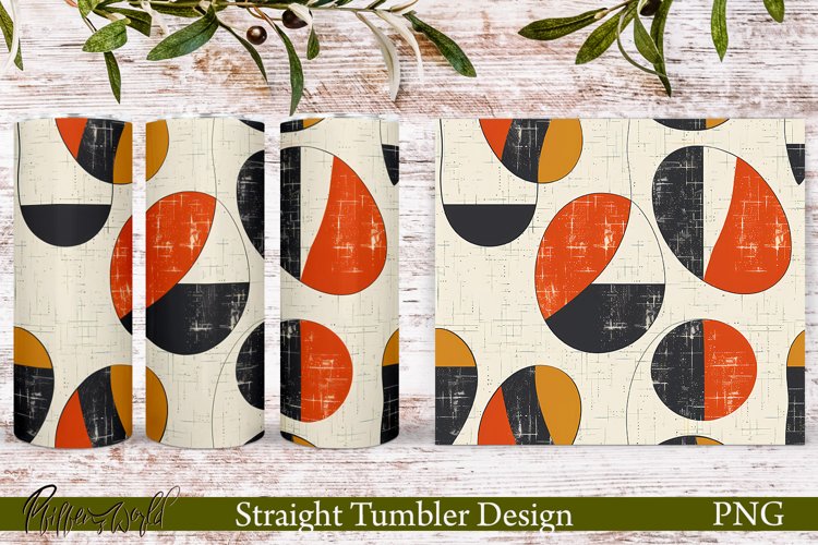 Retro Tumbler Wrap | Mid Century | Ellipses