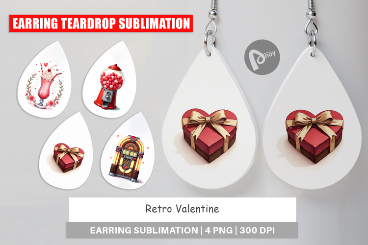 Retro Sweetheart Cafe Earring