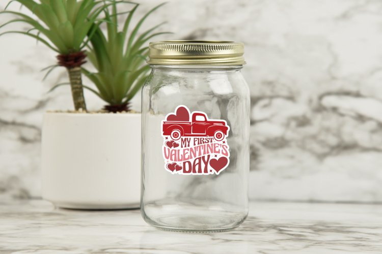 My first valentines day Sticker