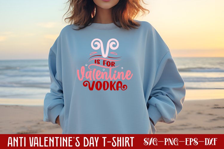 V is for valentine vodka SVG example image 1