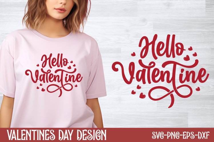Hello Valentine Svg Image 11